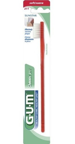 Imagen 2 de 2 de Gum Cepillo De Dientes 3hileras Suave Adulto 211