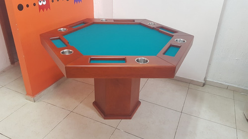 Mesa De Poker O Cartas Hexagonal - Bago