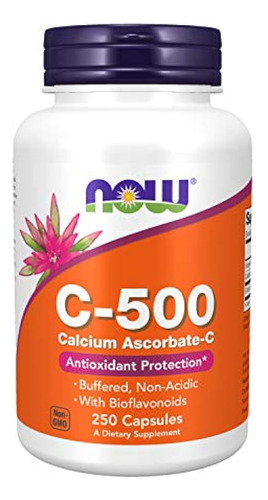 Now Supplements, Vitamin C-500 Calcium Ascorbate, Antioxidan