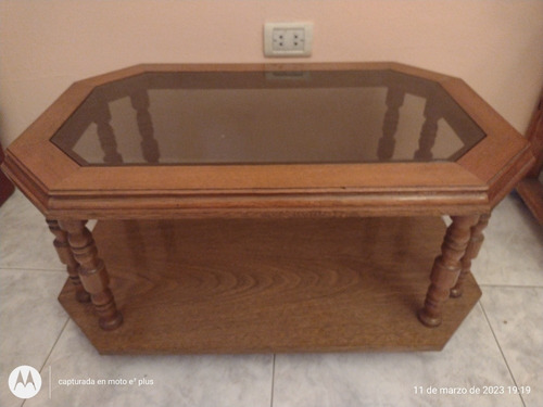 Mesa Ratona De Madera Roble Excelente Estado,no Hago Envios 