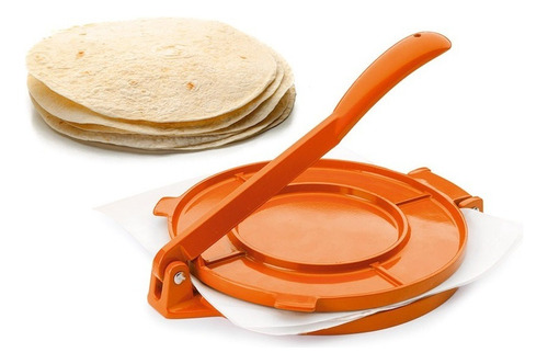 Prensa Para Hacer Tortillas Marca Ibili Color Naranja prensa tortillas