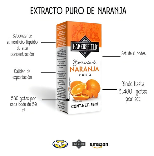Set De 6 Piezas De Extractos Bakersfield