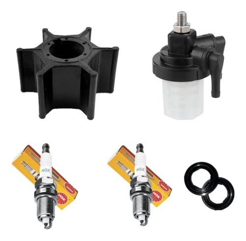 Kit Manutenção E Revisão Motor De Popa Suzuki 15hp Completo