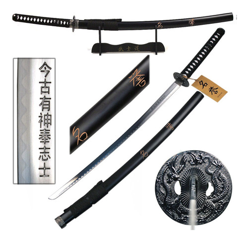 Katana Negra El Último Samurai Espada Ornamental