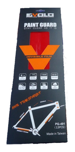 Protector Cuadro Bicicleta Evolo 13 Piezas Film Invisible