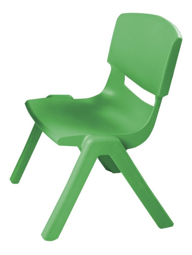 Set 5 Sillas De Plástico Infantil Preescolar Color Verde