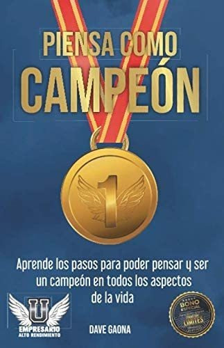 Libro: Piensa Como Campeón: Se Un Campeón En Todos Los Aspec