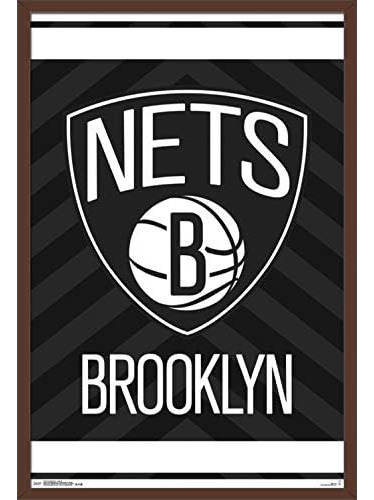 Nba Brooklyn Nets - Logo 15 Wall Poster, 22.375  X 34 ,...