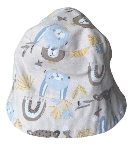 Piluso Infantil Gorrito Sombrero Estampado Pileta Sol Playa