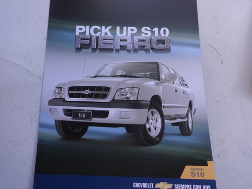 Folleto Chevrolet Pick Up S10 Antiguo Catalogo Pick Up