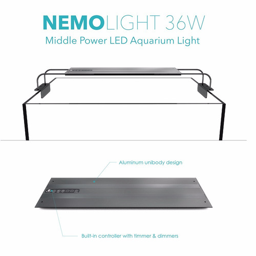 Luminária Led Nemo Light Marinho 36w Aquário Salgado