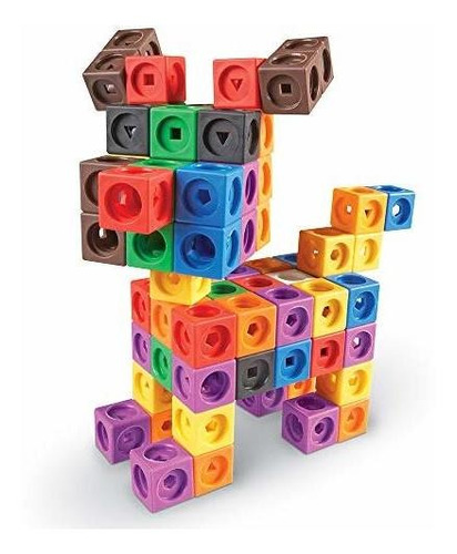 Recursos de aprendizaje MathLink cubos grandes constructores 200 Cubo Set-LER9291 