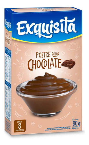 Pack X 36 Unid. Postre  Chocolate 80 Gr Exquisita Po Pro