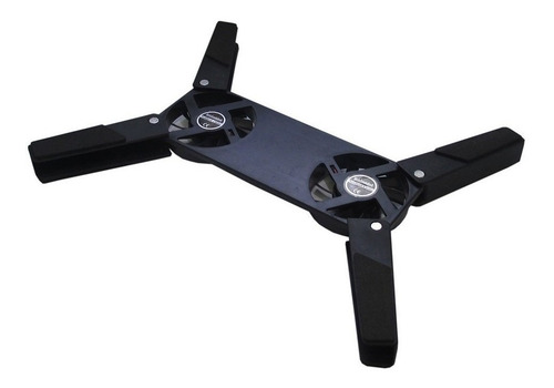 Base Cooler Com 2 Ventiladores Conexão Usb Notebook Netbook Cor Preto