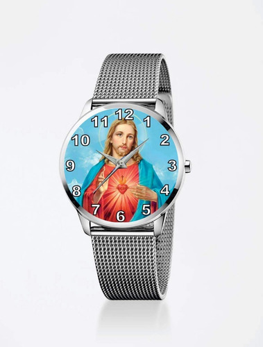 Relógio De Pulso Personalizado Imagem Religiosa- Cod.rgrp090