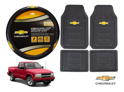 Tapetes 4pz Chevrolet + Cubrevolante Pickup S10 2003