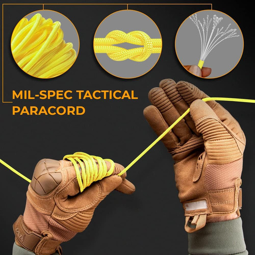 Paracord 100 Pies - Type Iii Paracord 550-4mm Nylon Rope Mi