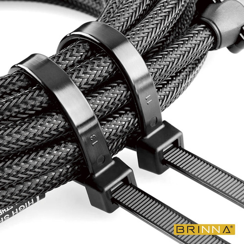 Precintos Plasticos 7,6x400mm Brinna Negro 100u