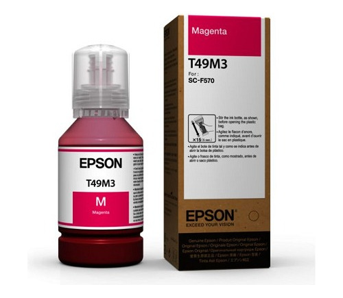 Tinta Sublimación Epson T49m3 Color Magenta Para F170/f570
