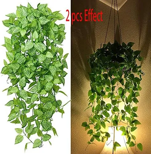 Aa Badbaby Plantas Artificiales Colgantes 2 Piezas Plantas A