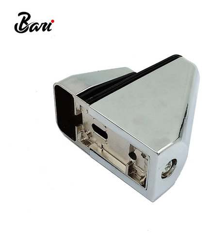 Soporte Para Repisa De Vidrio 85 Mm Cromado Marca Bari