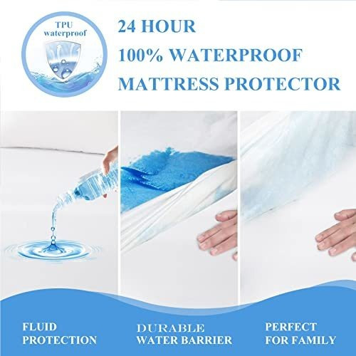 Protector Colchón Impermeable Twin, 2 Unidades - Suave,