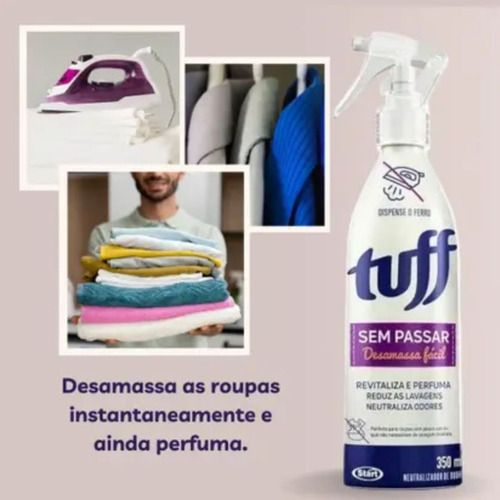 Desamassa Fácil 3 Un. Roupa Sem Passar Perfuma Tira Odor
