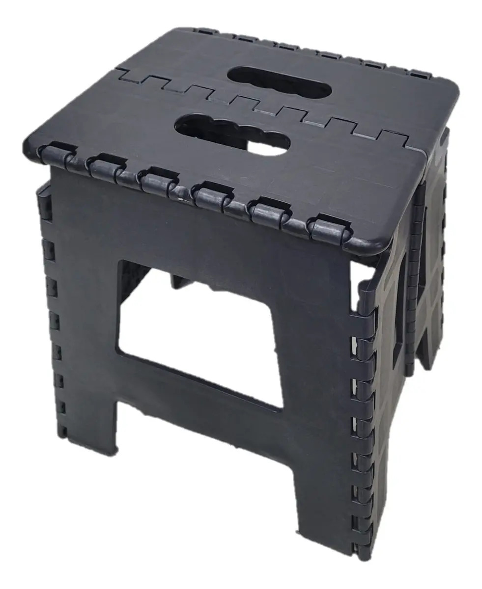 Banquinho Portátil Adulto Resistente Para Pescar Leve 100kg Cor Preto