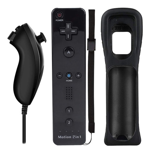 Wii Remote Wiimote Motion Plus Interno + Nunchuck + Funda