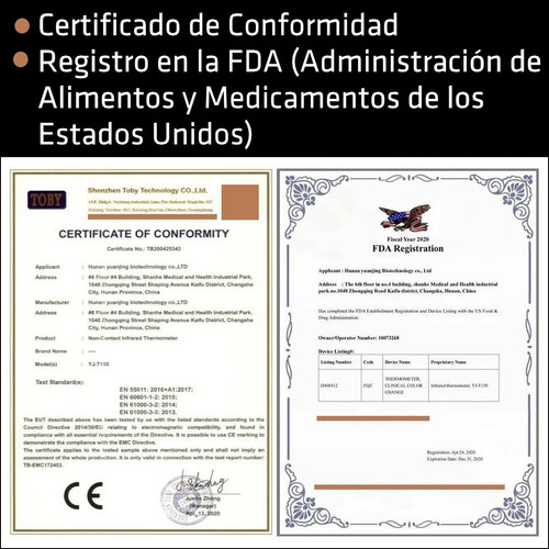 Termometro Digital Infrarrojo Temperatura Fiebre No Contacto