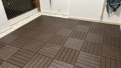 Kit Piscina Com 6 Decks 30x30 Cobre 0,54 M² 60x60 Cm
