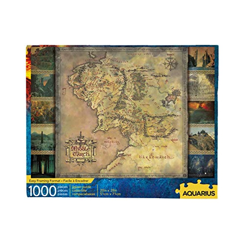 Aquarius Puzzle De Mapa De El Señor De Los Anillos (rompecab