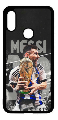 Funda Messi Campeon Mundial Para Xiaomi Redmi Mi A2 Lite Negro Personalizado