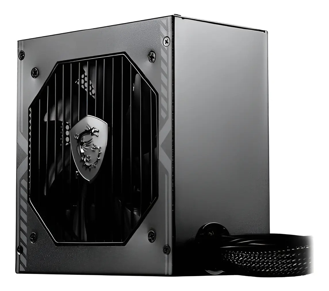 Fuente De Poder 650w Gamer Msi 80 Plus Bronze Mag A650bn Atx Negro