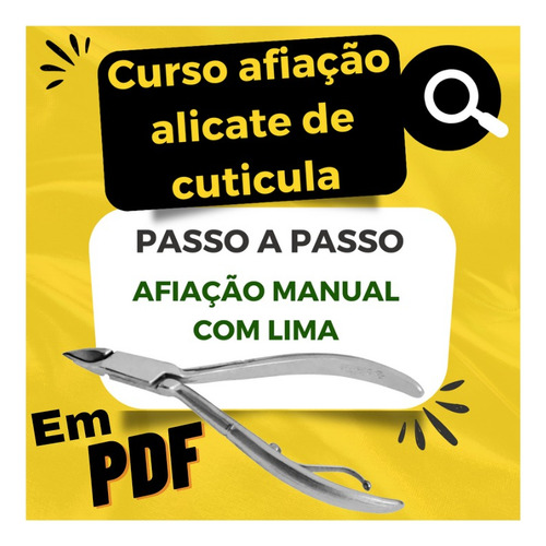 Mini Curso Básico Afiação Alicate De Cuticula Iniciante