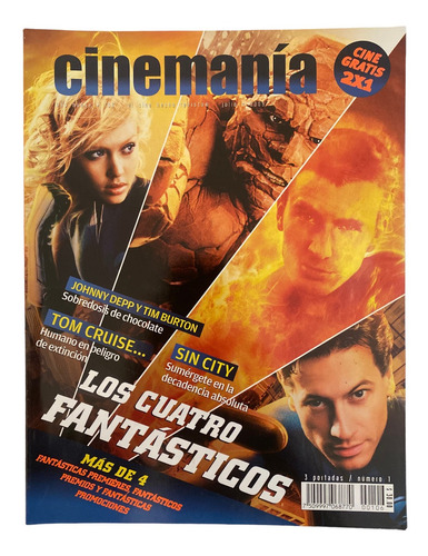 Revista Cinemania #106 Los Cuatro Fantasticos Sin City 2005