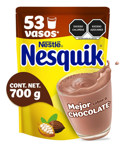 Alimento en Polvo Nesquik Sabor Chocolate 700g.