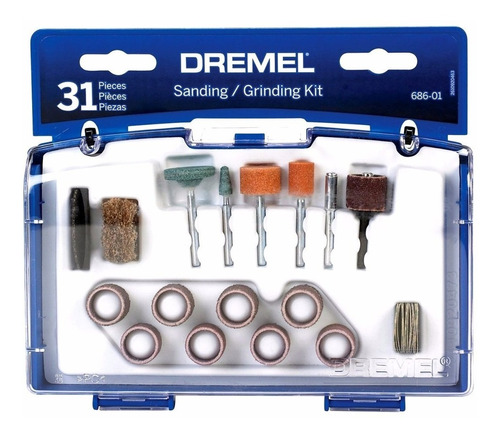 Kit Accesorios 31 Pzs Dremel Para Lijar Y Esmerilar 686-01