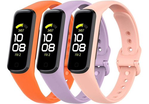 3 Mallas Para Reloj Samsung Galaxy Fit2 (colores De La Foto)