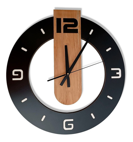 Reloj Pared 30 Cm Kiev, Madera, Somos Fabricantes