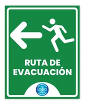 Comprar Señalamiento Personalizado 20x25cm Ruta De Evacuación O