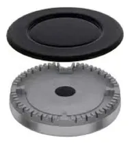 Comprar Hornalla Quemador Cocina Horno Base + Tapa Mediana 7.5 Cm