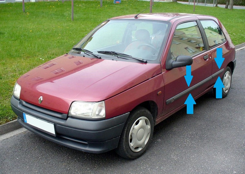 Baguetas Renault Clio Linea Vieja 3 Puertas 1994 / 1999 !!!!