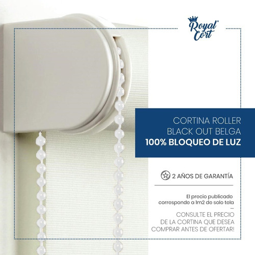 Imagen 3 de 9 de Cortinas Black Out Roller Belga Importado 100% Bloqueo