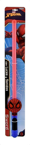 Espada Spider Man Hombre Arana Luz Sonido Pce 2107 Bigshop Color Rojo O Azul