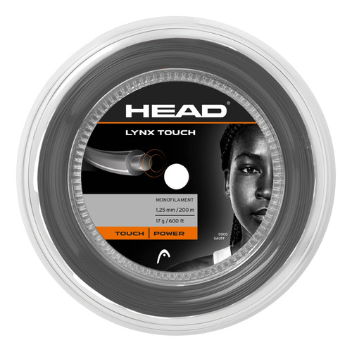 Head Cuerda Tenis Unisex Para Adulto Lynx Touch Reel