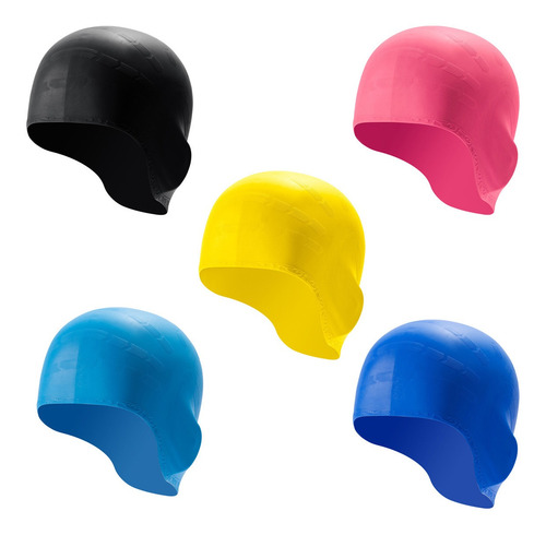 Gorro De Natación De Silicona Impermeable Y Ergonómico Con B