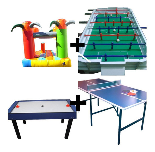 Imagen 8 de 10 de Castillo 3x3 +turbina + Metegol+tejo+ Pinpong Oferta De Loco