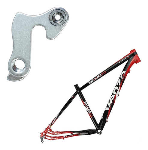 Uma Gancheira Aluminio Quadro Venzo Scud Mountain Bike