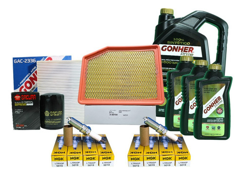 Kit Afinación Para Tahoe 5.3 6.2 2024 0w20 Platino Acei Aire